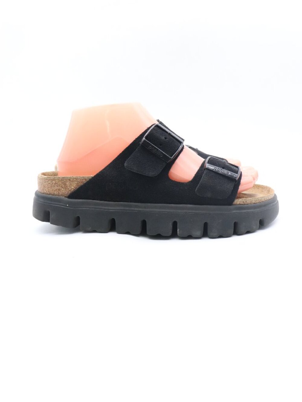 Birkenstock Papillio Arizona Women's EU 39 US 8 Platform Sandals Black Suede